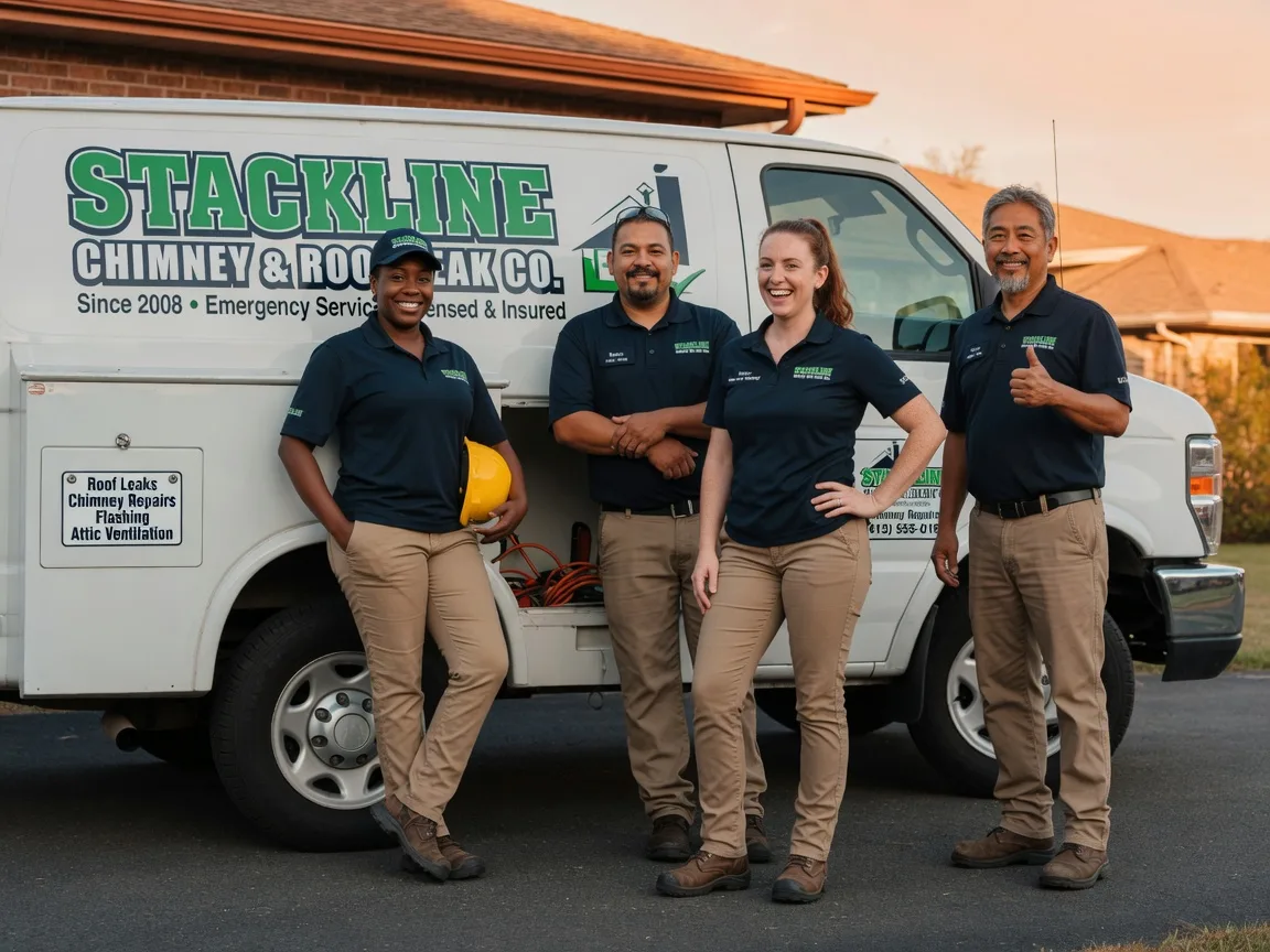 Chimney flashing repair company in Kellyville, OK